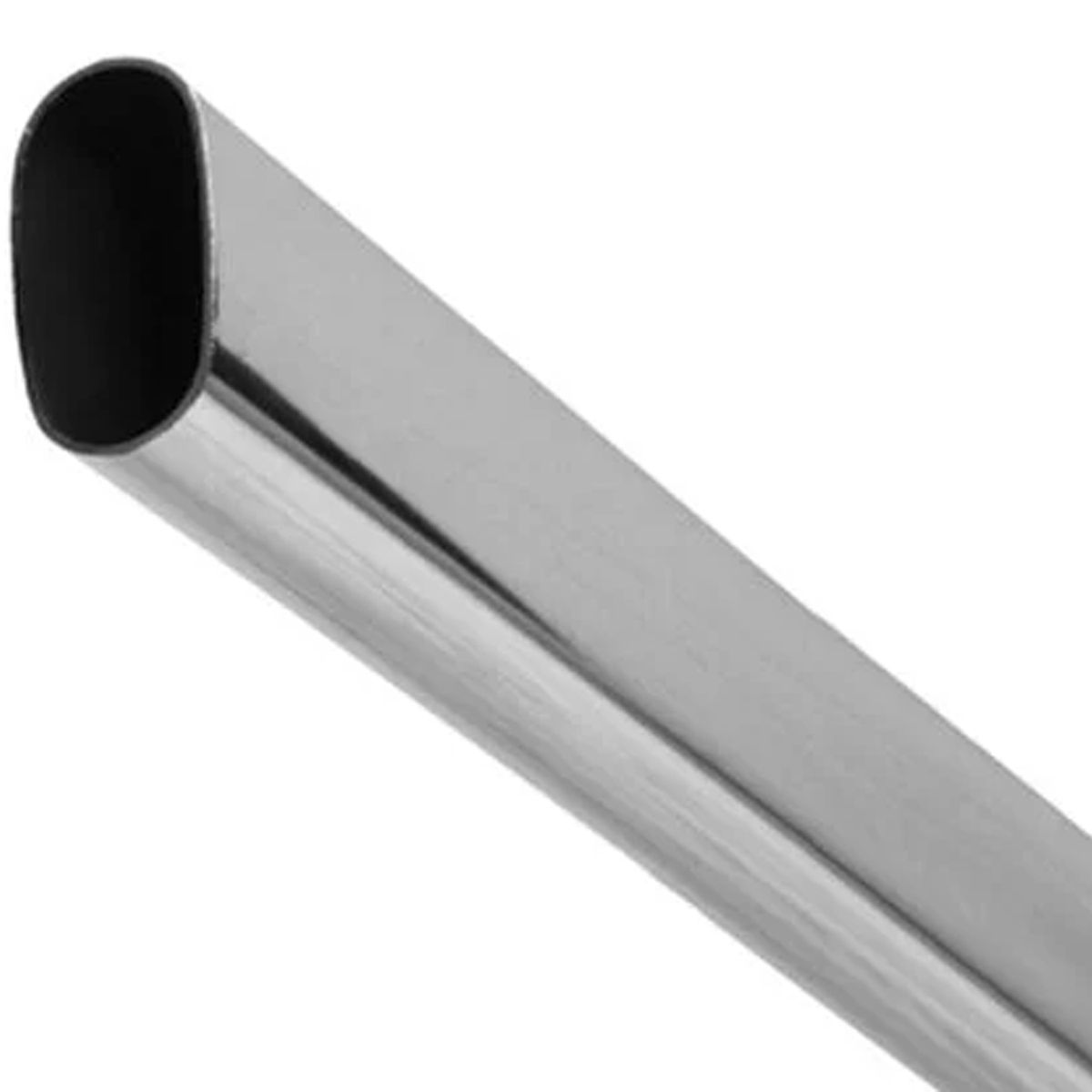 KUTZ - Barra Ovalada Para Clóset Cromada 3. 0 Metros Colgar Ropa