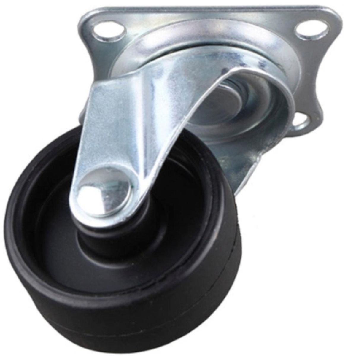 KUTZ - Rueda polipropileno negra 50mm sin freno - 35kg