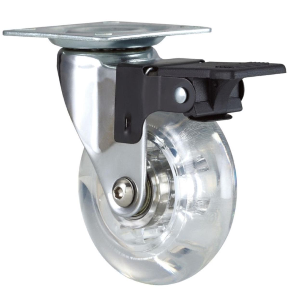 KUTZ - Rueda poliuretano trans. 35mm con freno - 30kg