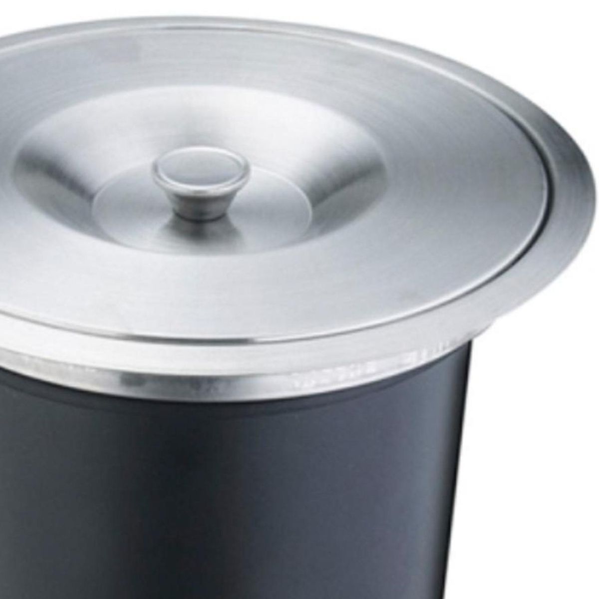 KUTZ - Basurero 8 Litros Plástico Negro/Satin