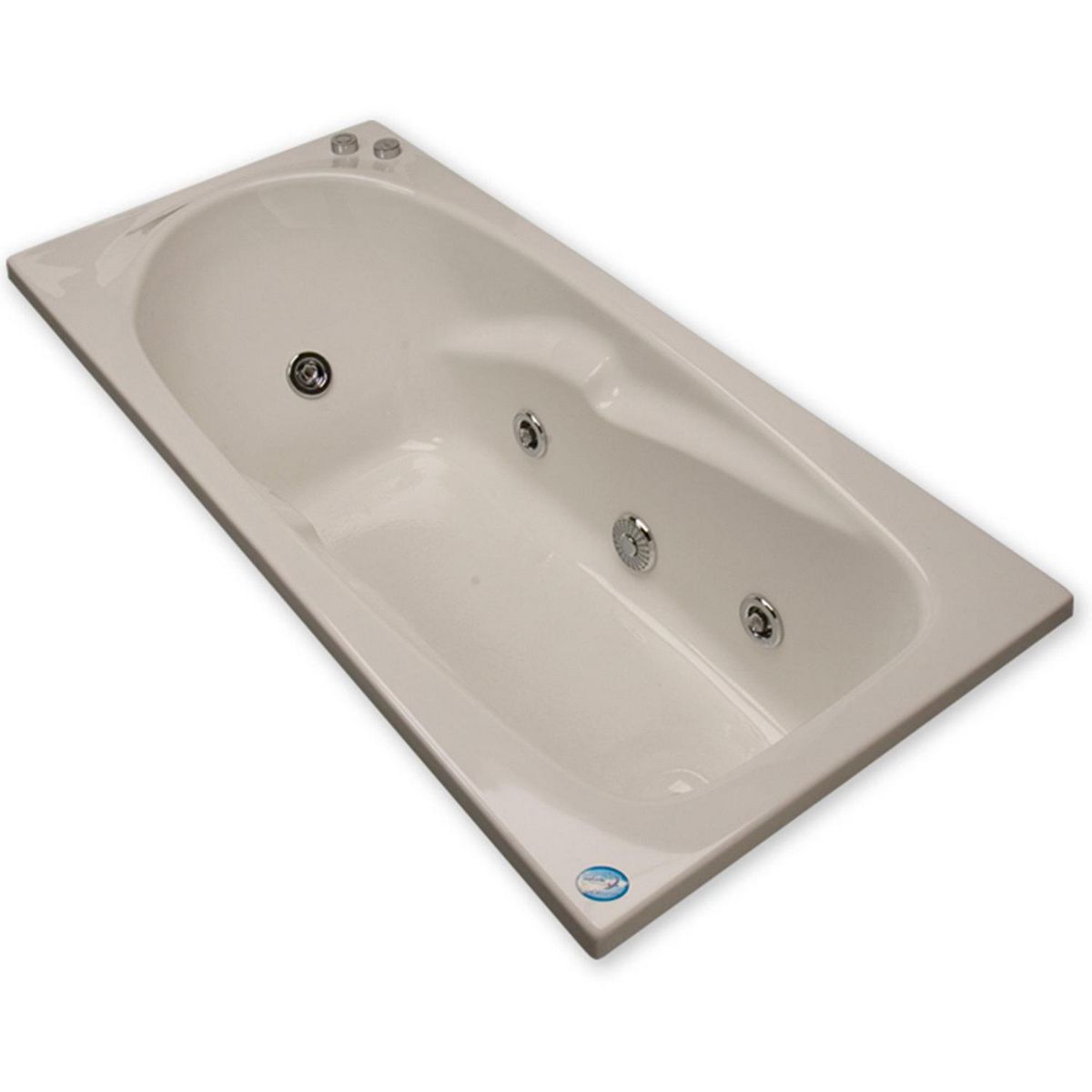 NORGLAS - Tina 140 x 70 cm  hidromasaje Lagoon 5 jets derecha