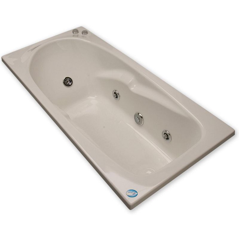 NORGLAS - Tina 140 x 70 cm  hidromasaje Lagoon 5 jets derecha