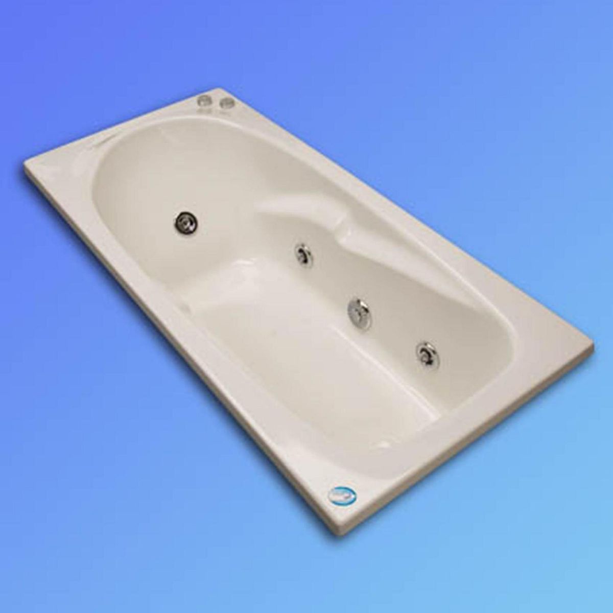 NORGLAS - Tina 140 x 70 cm  hidromasaje Lagoon 5 jets derecha