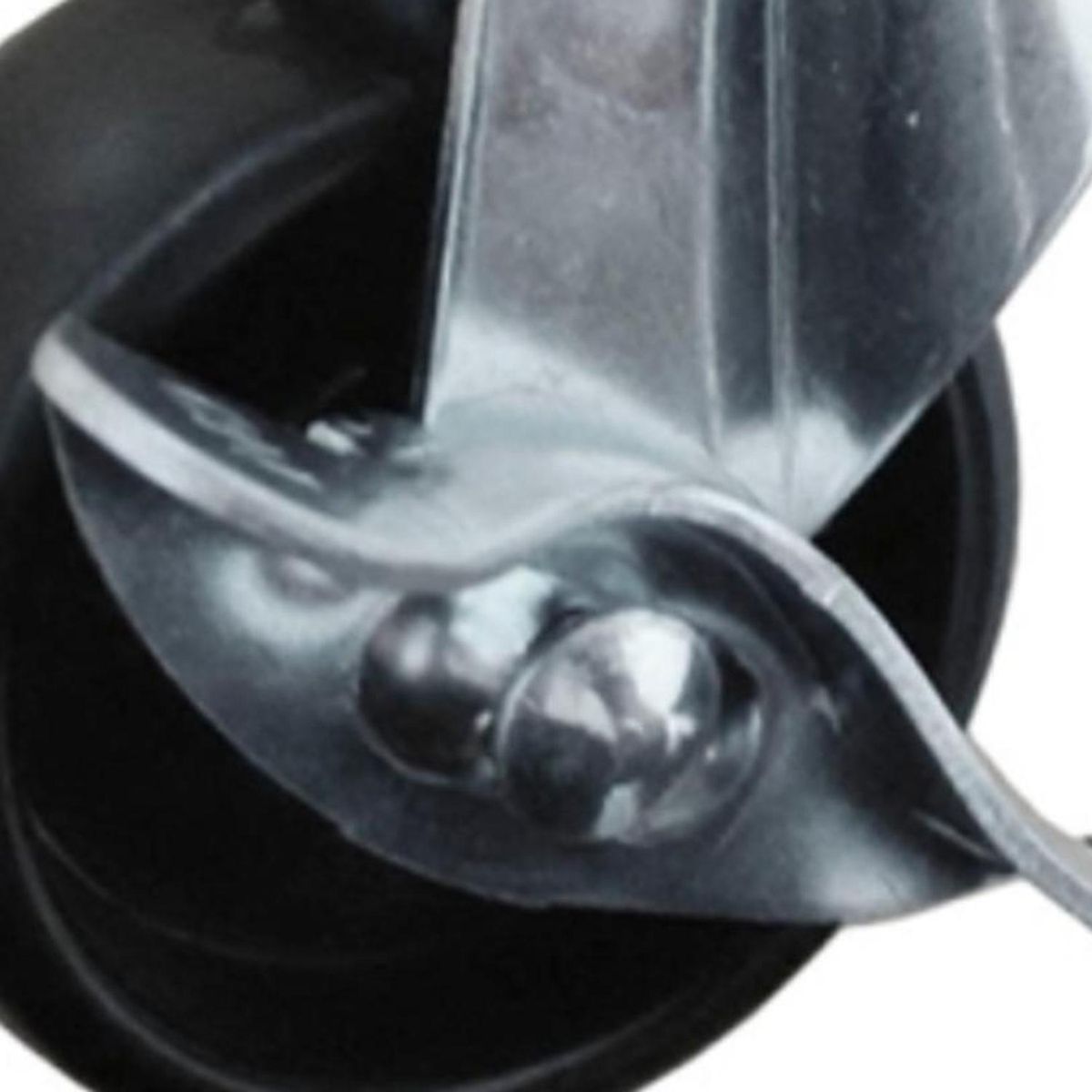 KUTZ - Rueda polipropileno negra 40mm con freno - 25kg