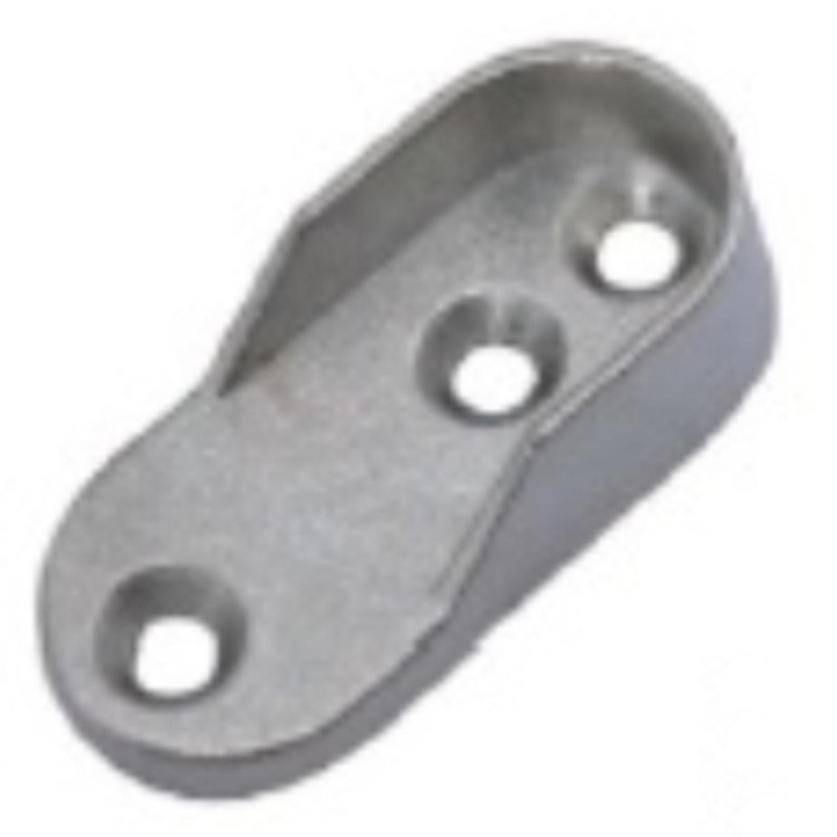 KUTZ - Soporte de barra closet aluminio ovalada - kutz