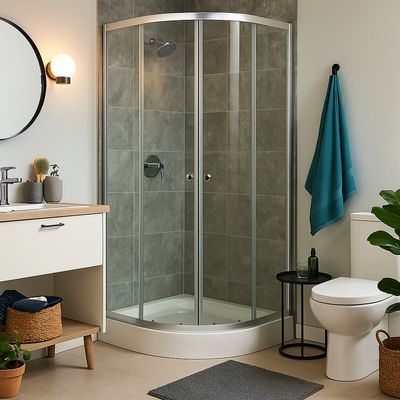 Imagen 2 del producto Cabina de ducha redonda 80 cm 4mm