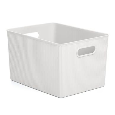 Cesta ordenacin XL 38,5x23x29 cm blanco polipropileno