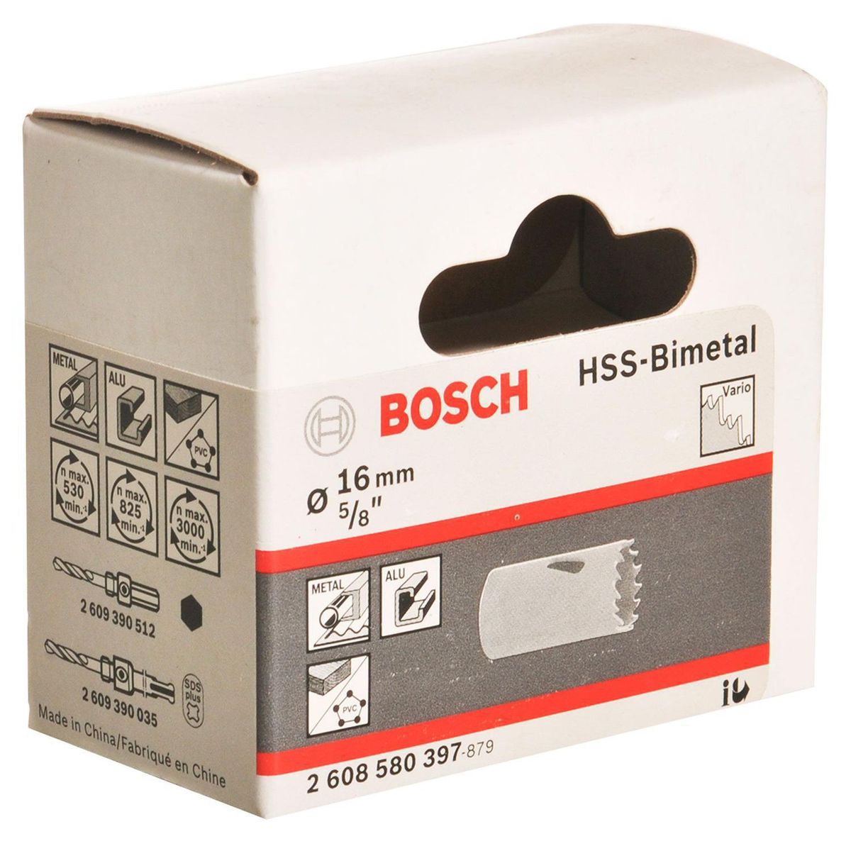BOSCH - Sierra copa bimetálica 16 mm madera y metal