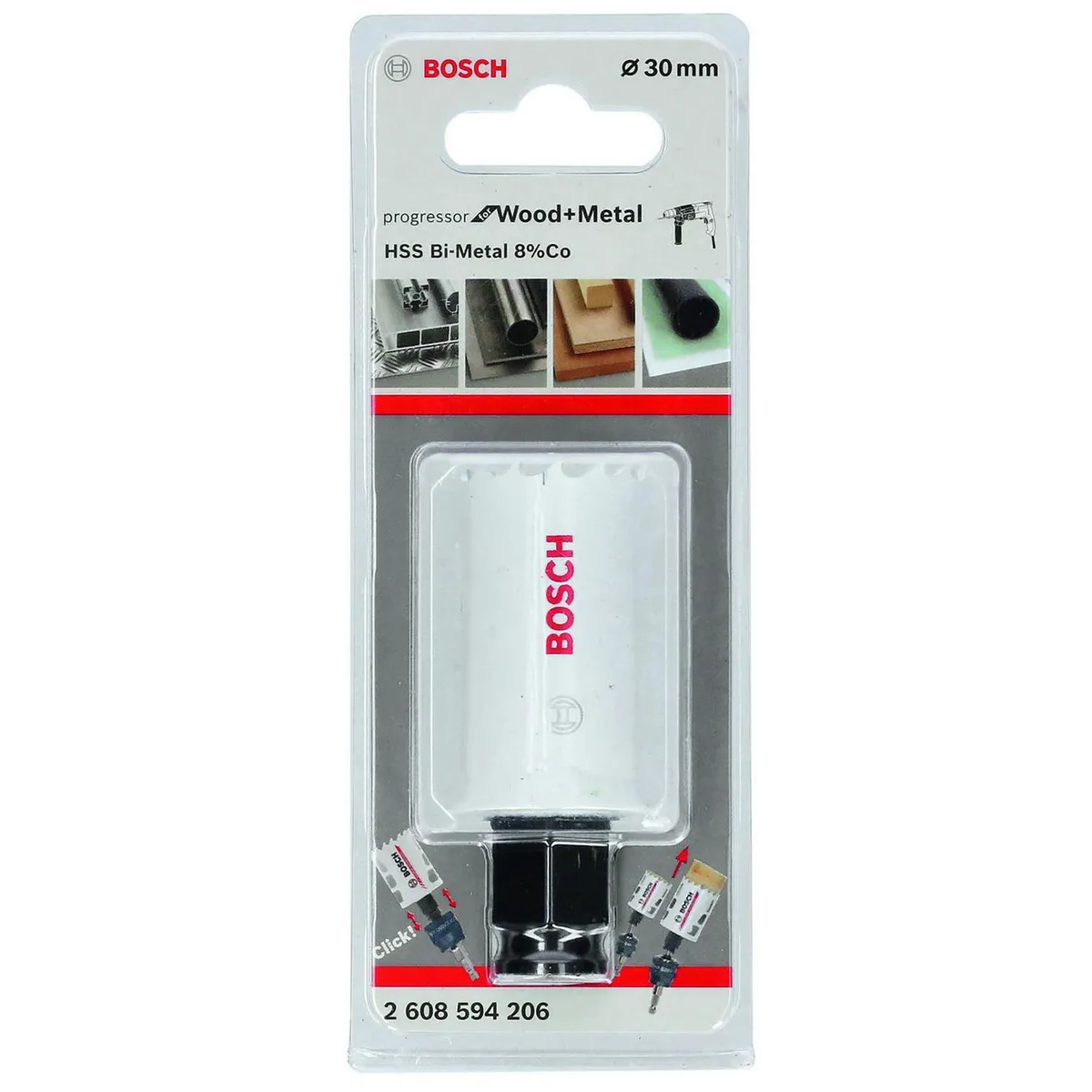 BOSCH - Sierra copa 30 mm madera y metal