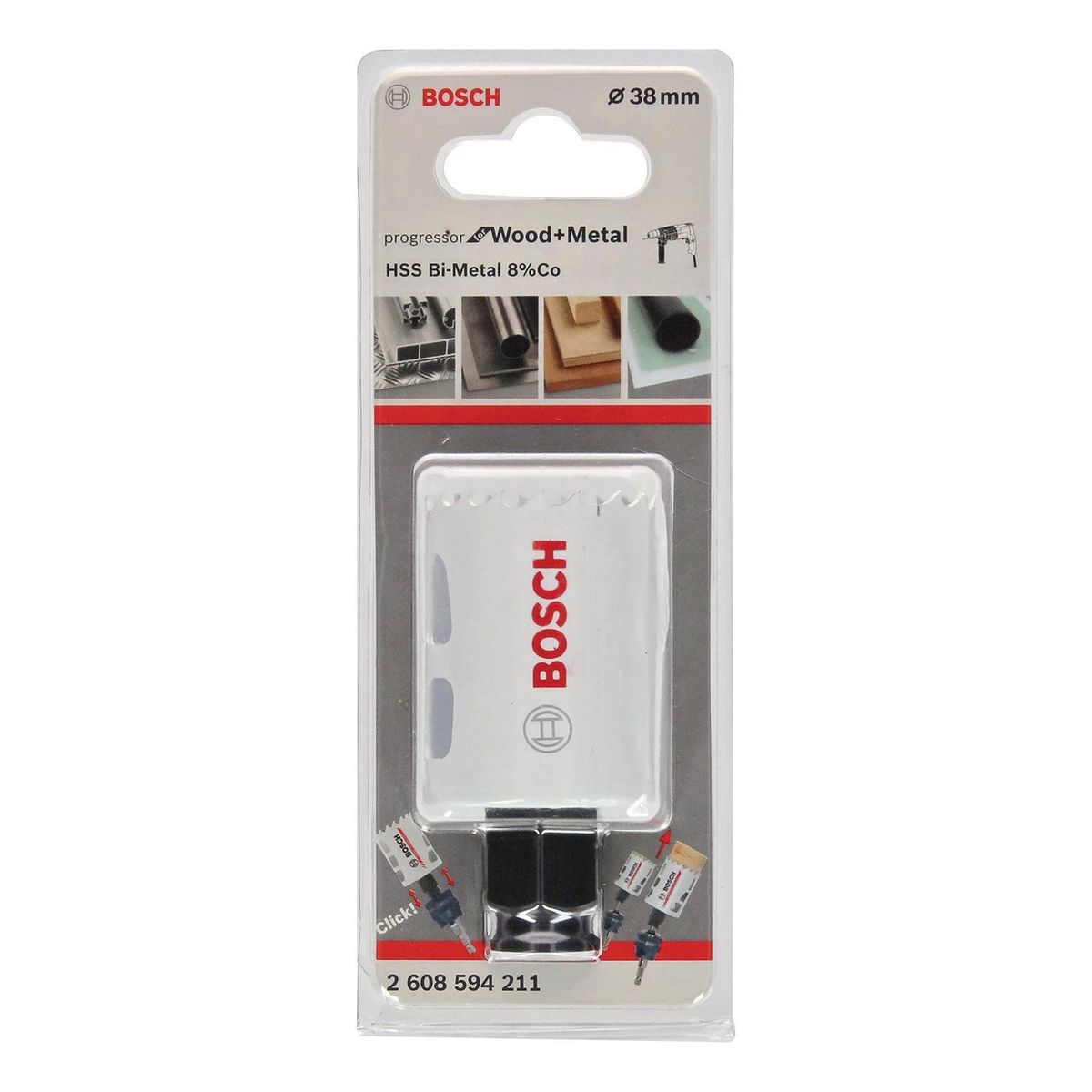 BOSCH - Sierra copa 41mm madera y metal