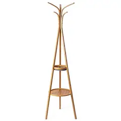 IMPORTADORA USA - Perchero Colgador de ropa Bambú Café