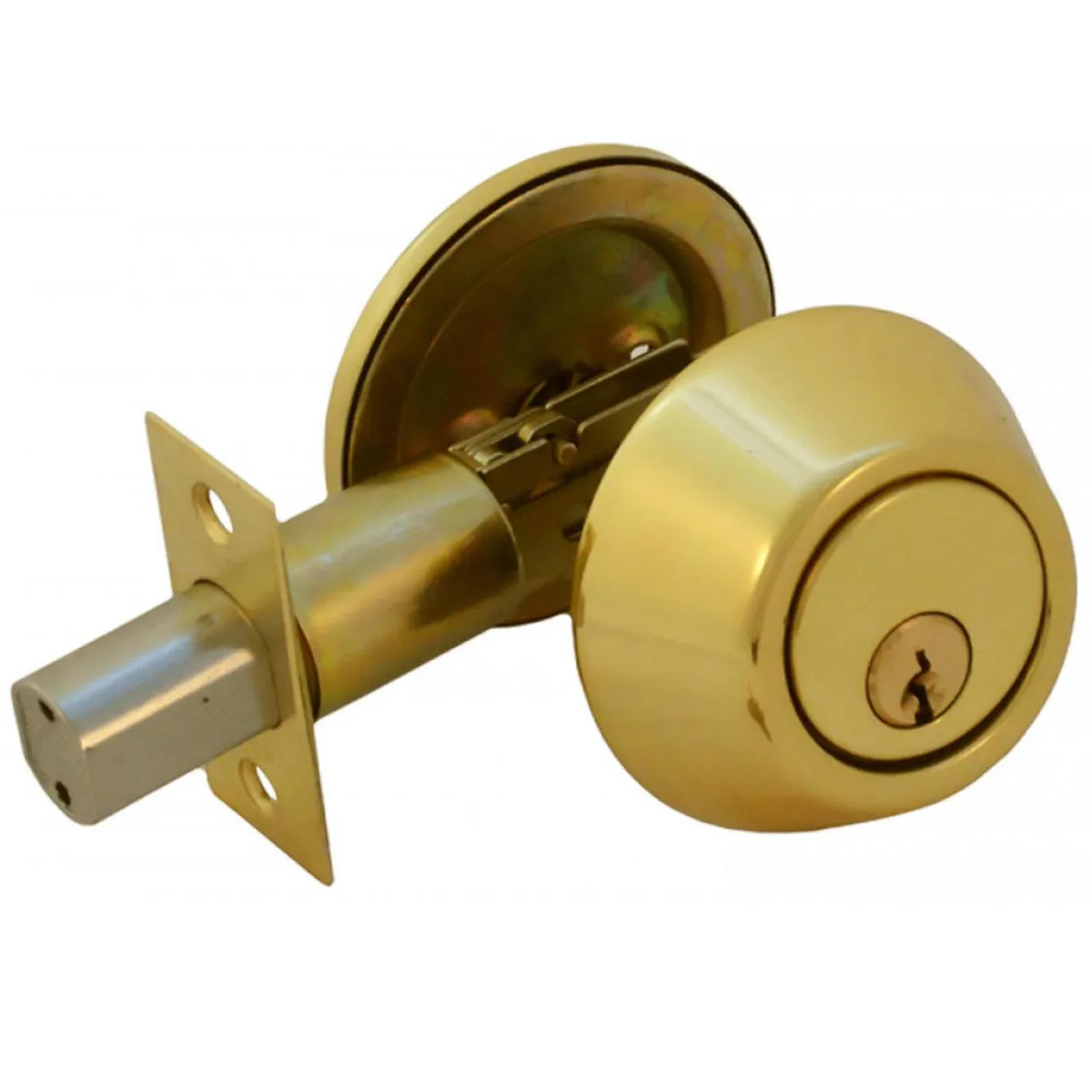 FIXSER - Pomo y cerrojo para puerta de acceso bronce