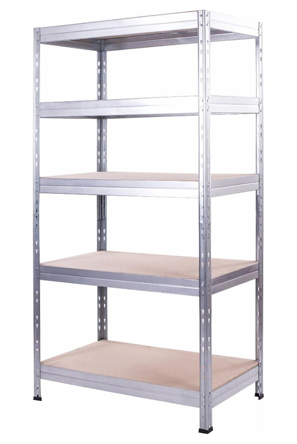FIXSER - Estante Rivet Metal 5 Nivel(es) 90x180x40 cm Gris