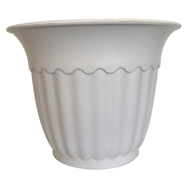 Macetero Olimpo Biodegradable de Bambú 36x32 cm Blanco