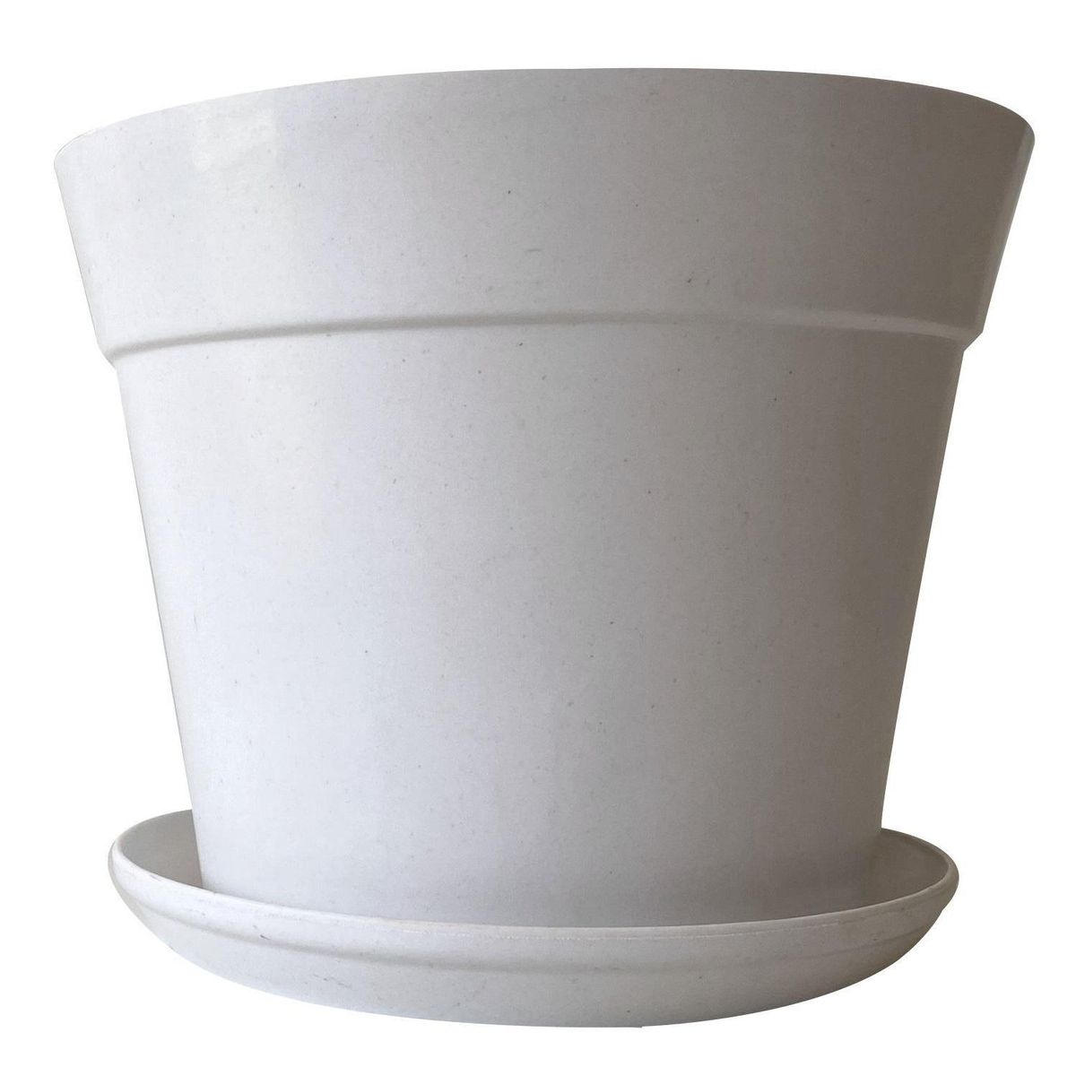 DECOGREEN - Plato Biodegradable Blanco, para macetero Bio Actual y Clásico