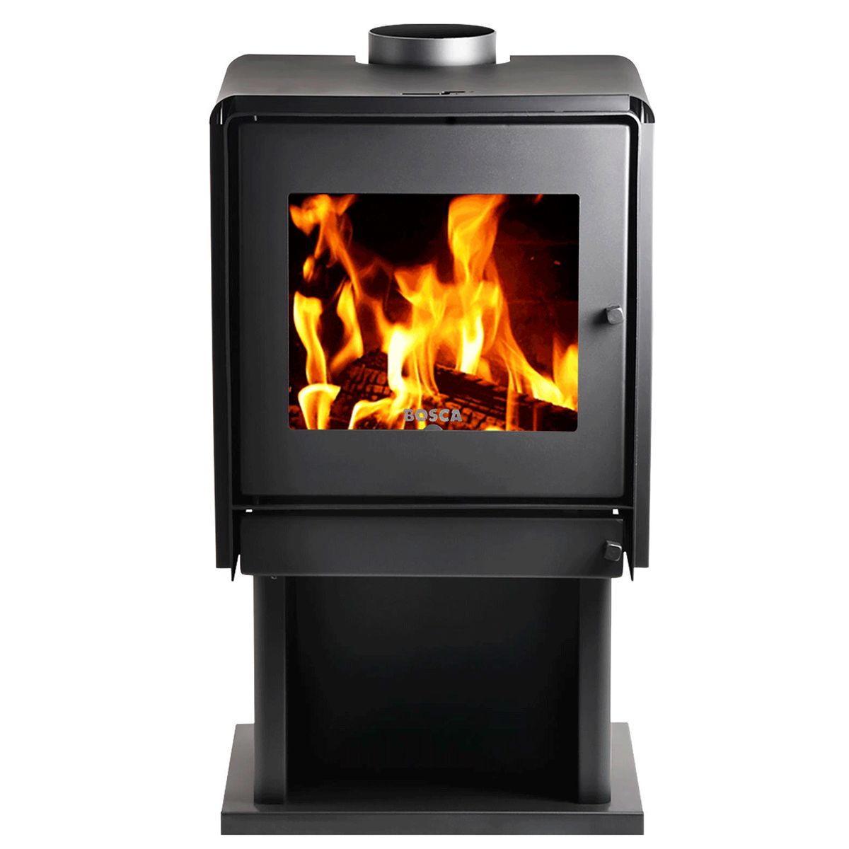 BOSCA - Estufa Leña Limit 480 Negro