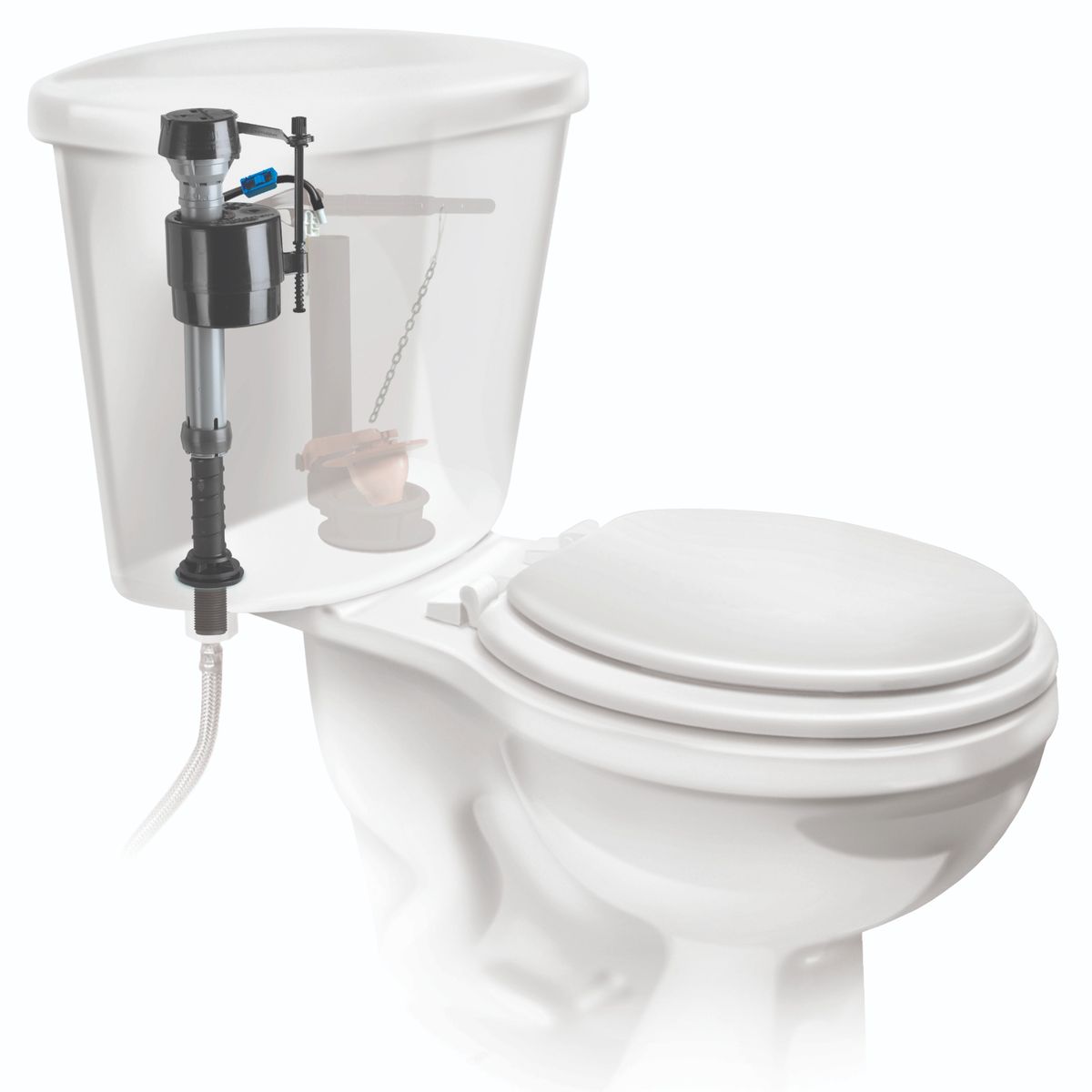 FLUIDMASTER - Válvula Estanque Inferior 7/8" Altura Regulable Antisifón