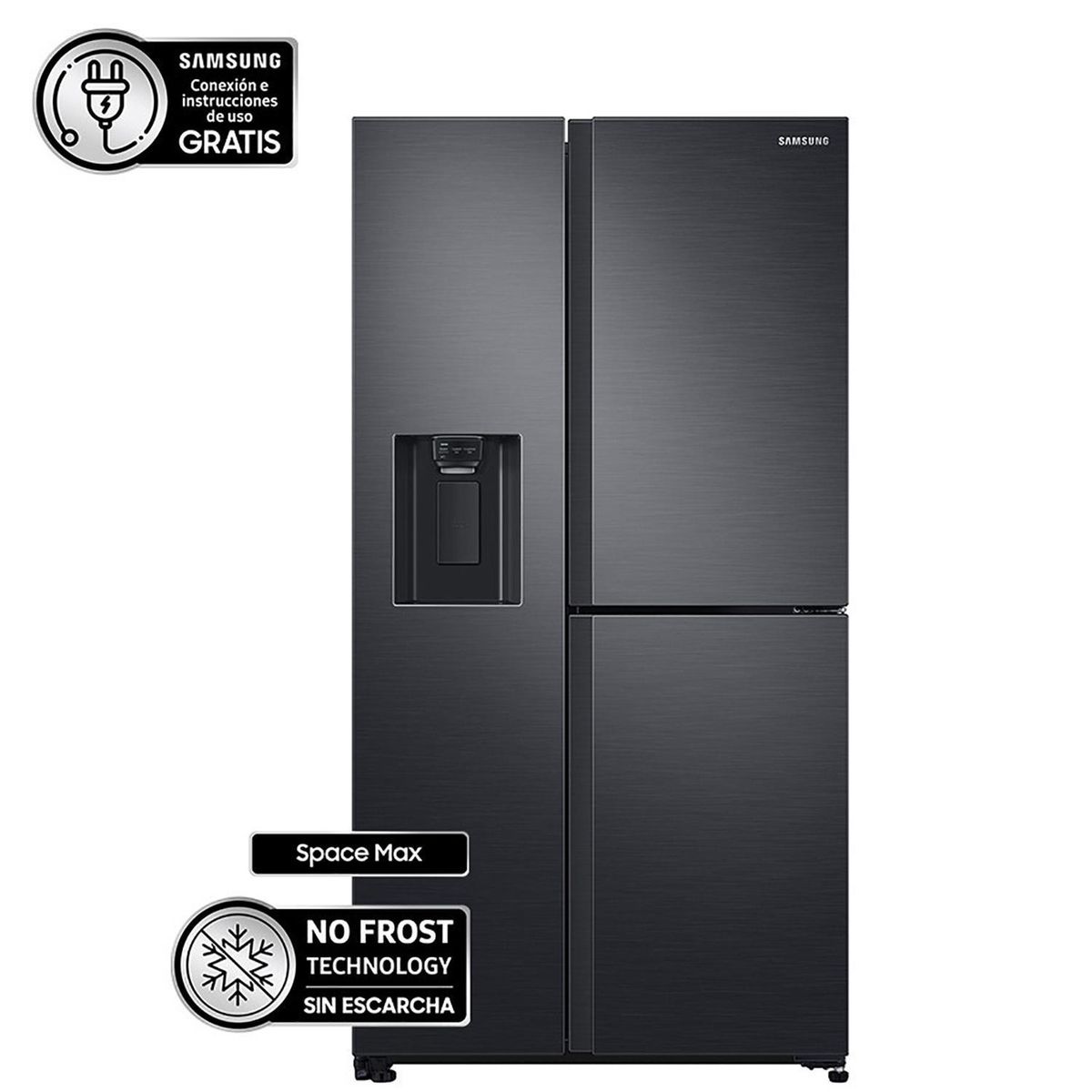 SAMSUNG - Refrigerador Side by Side No Frost 602 Litros Black RS65R5691B4/ZS