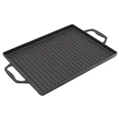 WAYU - Plancha con Azas 20,5x20,5x2 cm Fierro Fundido Negro