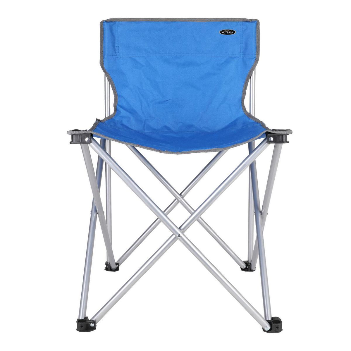 OUTBACK - Silla Plegable Camping 48x73x48 cm Azul