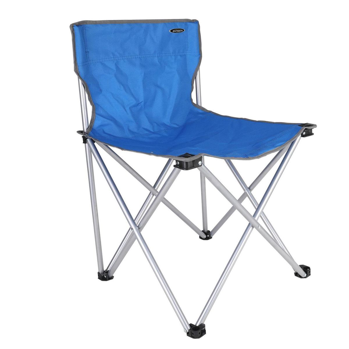 OUTBACK - Silla Plegable Camping 48x73x48 cm Azul