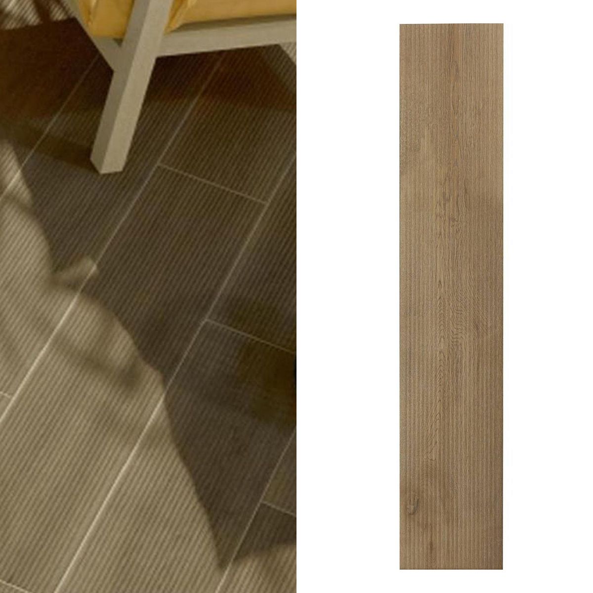 Porcelanato 23x120 cm Agave deck miel Café 1.38 m2, marca KLIPEN - Foto Principal