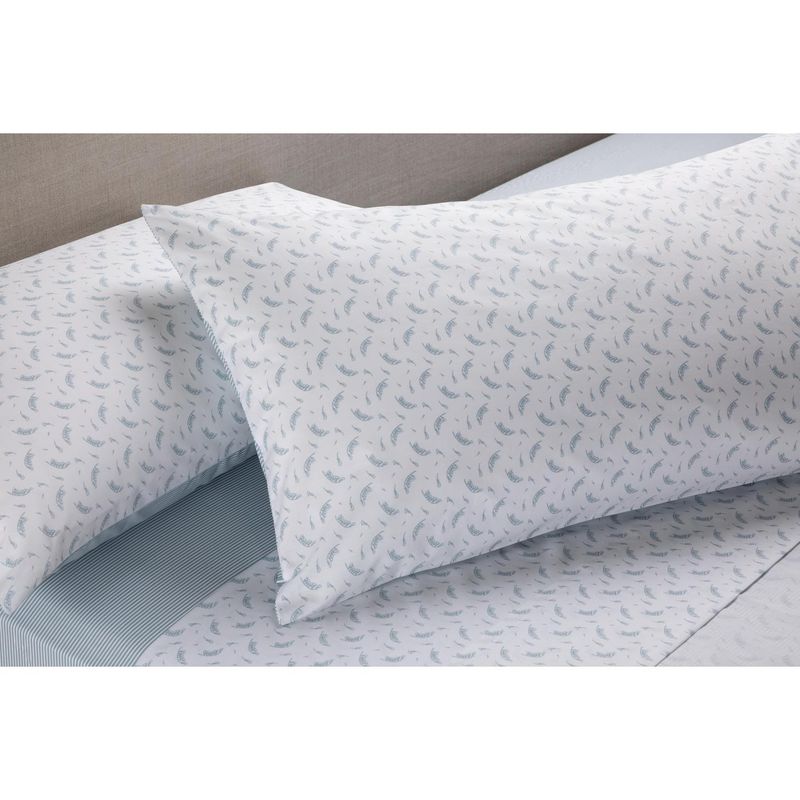 ROSEN - Sábanas origen draba 180 hilos celeste 2 plazas