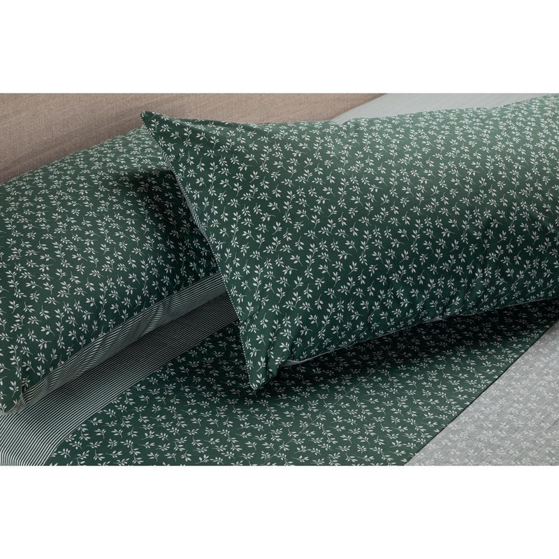 ROSEN - Juego de Sábanas Origen Foresta 2 plazas 180 Hilos Verde