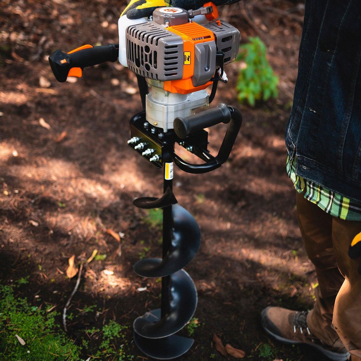 VAN BEEK - Motor Ahoyadora Barreno 200Mm 1400W Para Perforación De Suelo