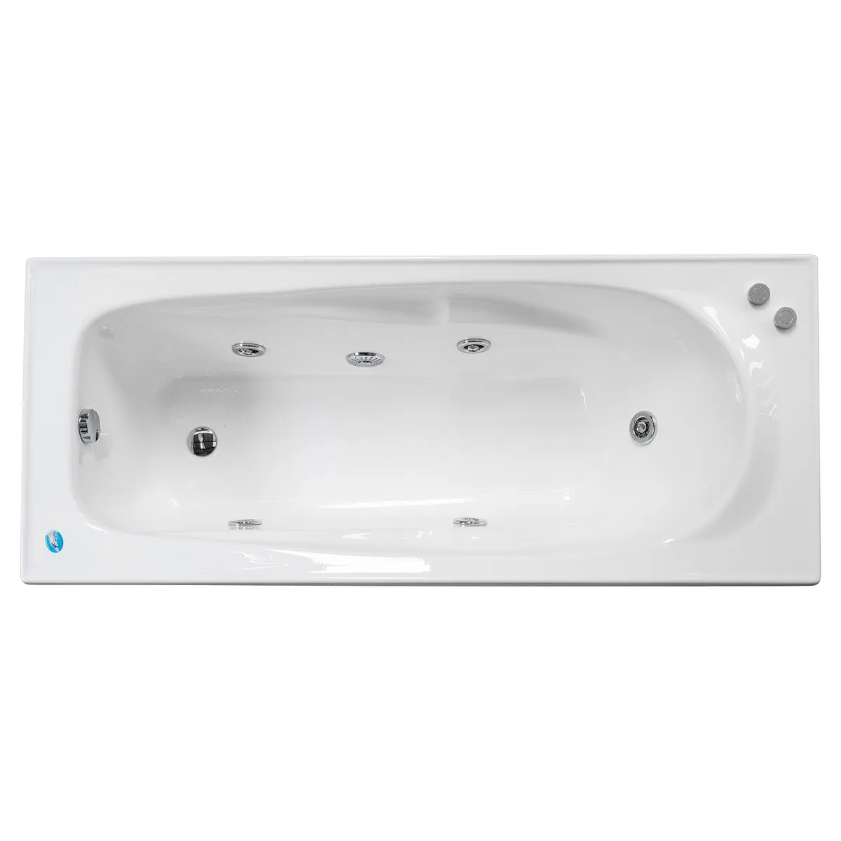 NORGLAS - Tina hidromasaje 170 l ocean 5 jets derecha 170x70x42 cm