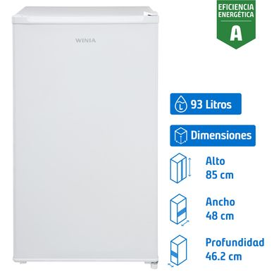 Frigobar 93 litros. Blanco