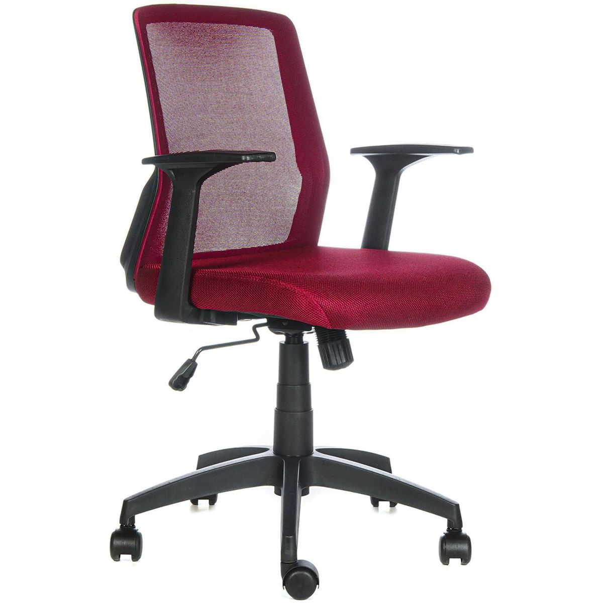 ONE SIT - Silla Escritorio Cuba Reclinable Brazo Fijo Burdeo