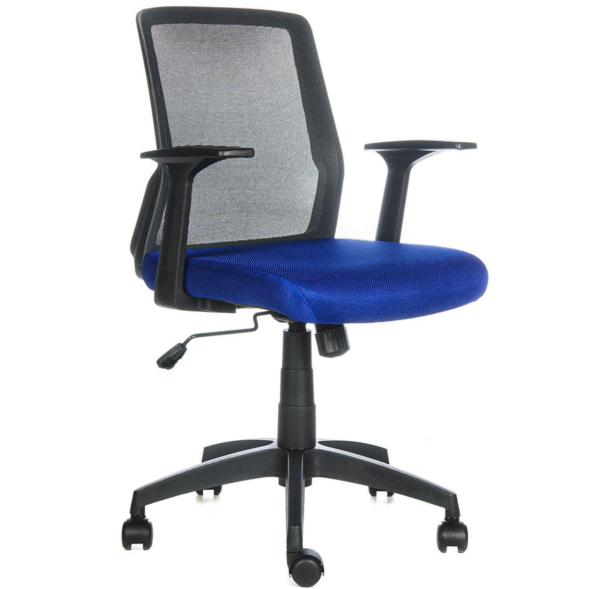 ONE SIT - Silla Escritorio Cuba Reclinable Brazo Fijo Azul
