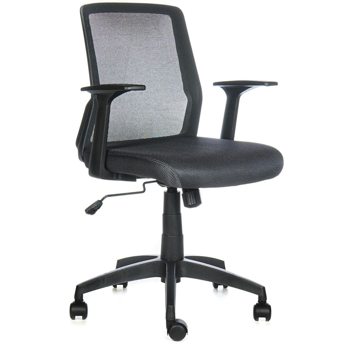 ONE SIT - Silla Escritorio Cuba Reclinable Brazo Fijo Gris