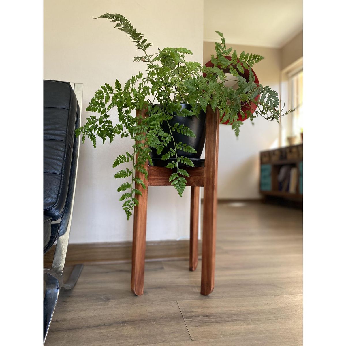 DECOGREEN - Macetero Biodegradable de Bambú 25x17 cm Negro