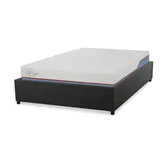 CIC - Cama 2 Plazas Box Spring Space Box Excellence Plus Blanco/Azul
