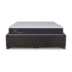 CIC - Cama 2 Plazas Box Spring Space Box Ortopedic Blanco/Negro