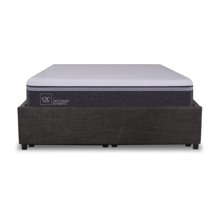 Cama 2 plazas Box Spring Space Box Ortopedic Advance Negro