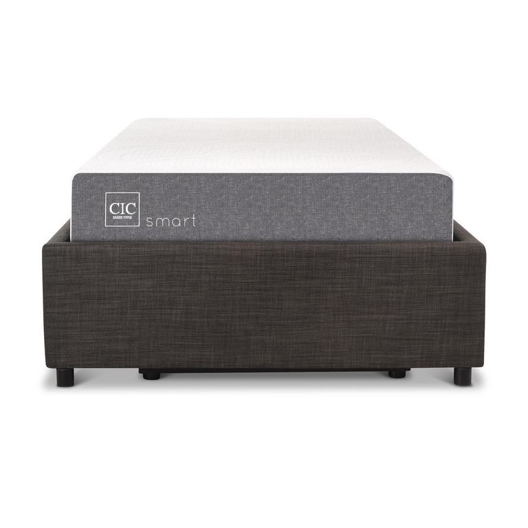CIC Cama 1.5 plazas Box Spring Space Box Smart Negro