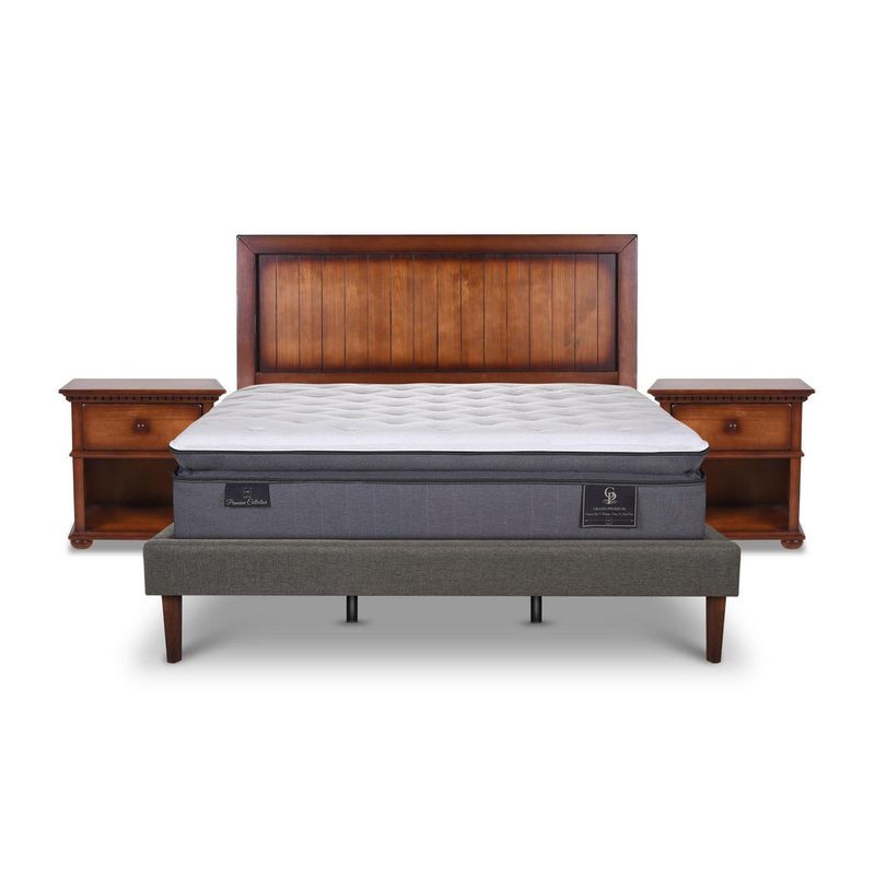 CIC - Cama europea Grand Premium King  + Muebles