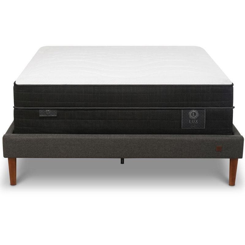 CIC - Cama Europea 2 plazas Curve Lux  Blanco/Gris