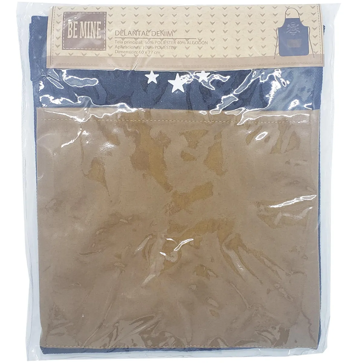 BE MINE - Delantal Otra 60x70 cm Parrillero Denim