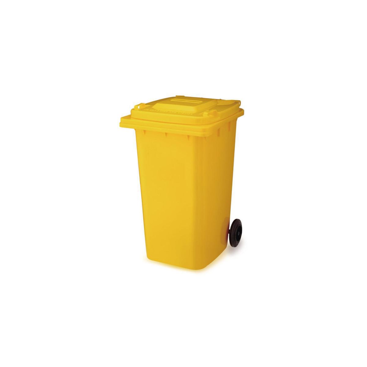 ALL CLEAN - Basurero Amarillo All Clean 120 Litros Exterior Con Tapa