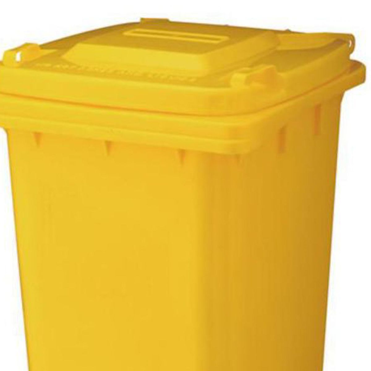 ALL CLEAN - Basurero Amarillo All Clean 120 Litros Exterior Con Tapa