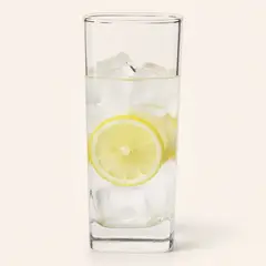 JUST HOME COLLECTION - Set 6 Vasos Alto de Vidrio 350 ml Transparente