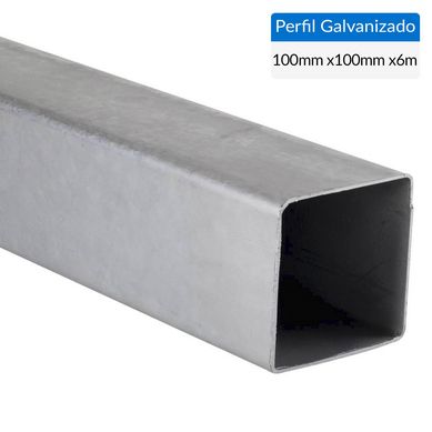 Perfil Cuadrado Fierro 100x2 mm 6 m