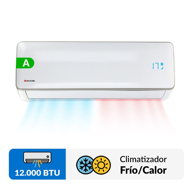 SPLENDID Aire acondicionado splitt on/off 12000 BTU frio/calor