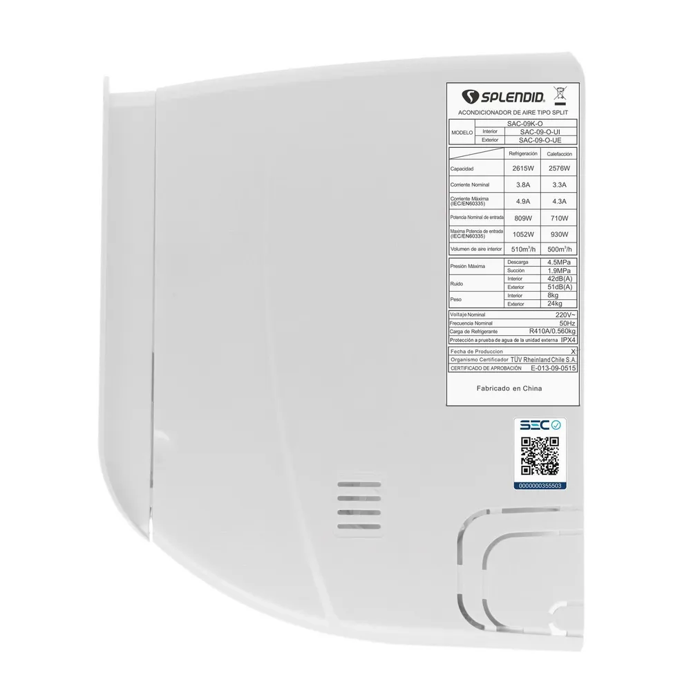 Splendid Split Inverter 12000 BTU Frío/Calor Wi-Fi, foto 8