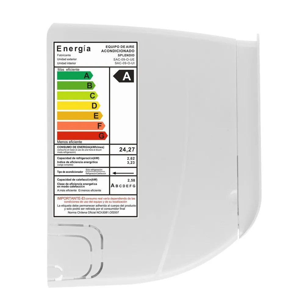 Splendid Split Inverter 12000 BTU Frío/Calor Wi-Fi, foto 9