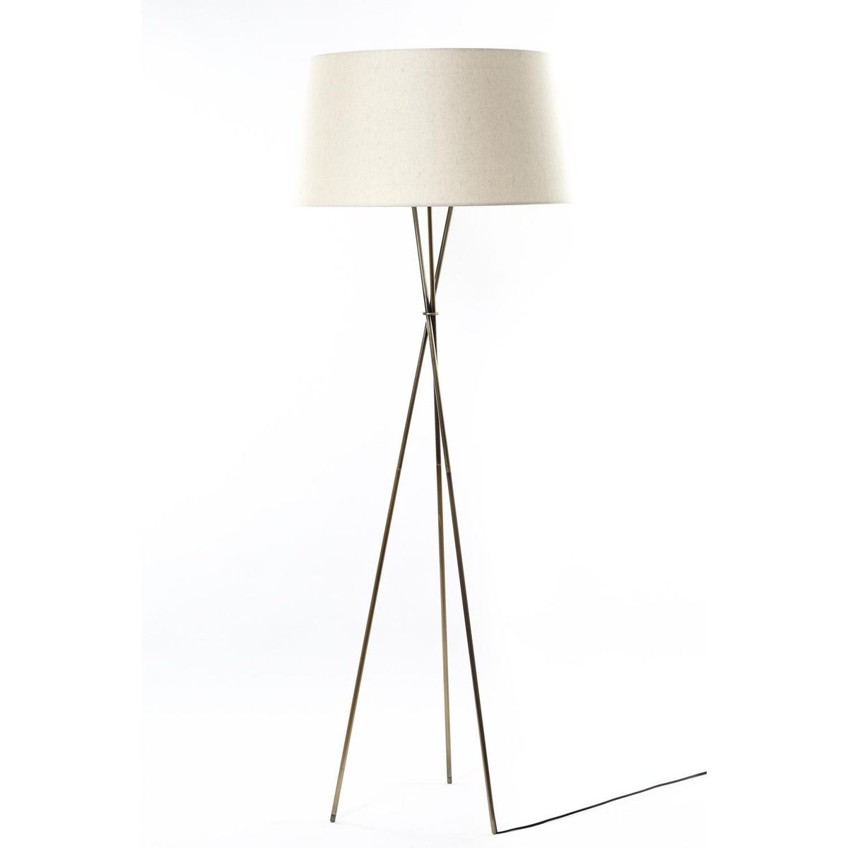 DISEÑO 3 - Lámpara de Pie Trípode Bronce 60x165 cm